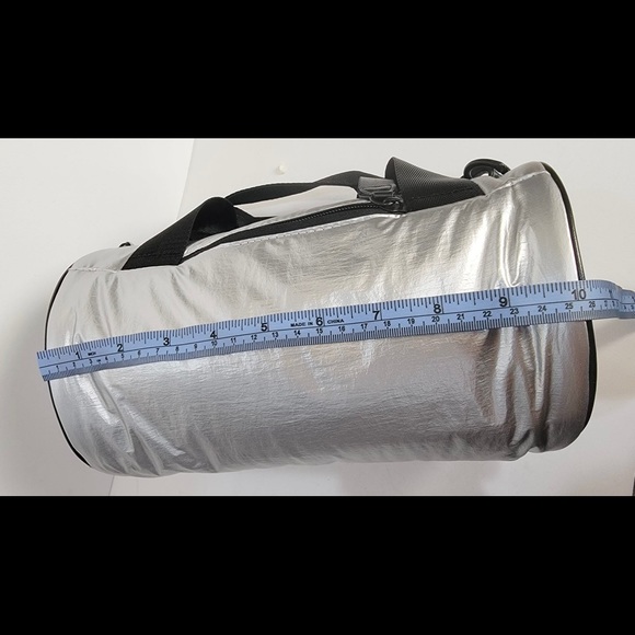 Brand New Silver Bag with Long wide Strap - Picture 3 of 6